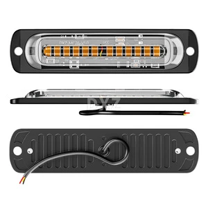 DXZ 12-LED Emergency Strobe Light Bar-12-24V 16 Flashing Modes CE RoHS Certified 1-Year Warranty 36W for Car Truck SUV