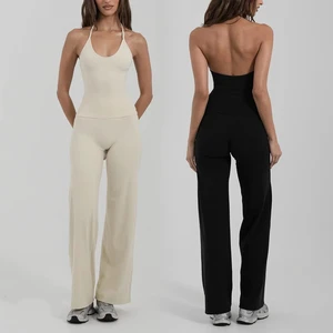 Hot Seller Yoga Vest Inner Wearing Sexy Back Hanging Neck Sports Vest Chest Pad Fitness Top Women's Outer Wearing Breathable