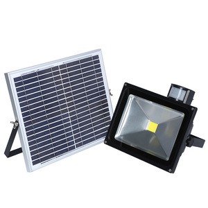 LED Solar Floodlight with PIR Motion Sensor for Garden Security Lamp Patio Portable Flexible Install Flood Lights