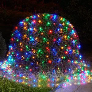 Multicolor Outdoor Christmas Decorations Lights Led Christmas Net Lights