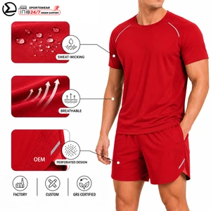 PRO Summer Tracksuit For Men Custom Breathable Quick Dry Shorts Casual Suit