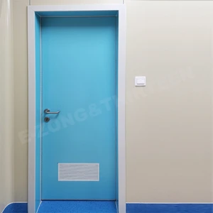 Stainless Steel Cleanroom Door Airflow Louver GMP Swing Door For Pharmaceutical Laboratory Hospital Food Biotech Warehouse