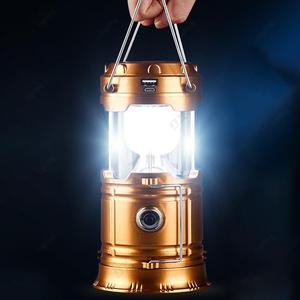 Portable Solar Camping Light Led Light Handle USB Fishing Tent Lantern Flashlight Solar Emergency Night Camping Light Lamp