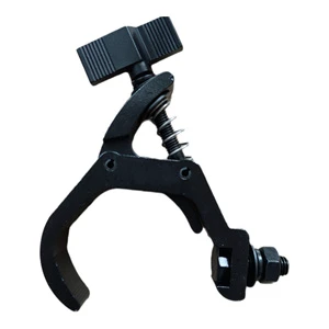 Silver & Black Aluminum Light Clamp Moving Head Stage Truss Hook for Hanging Stage Lighting