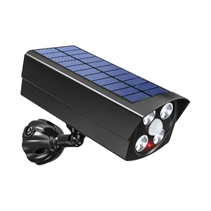 Au Silver Modern Outdoor LED Security Light IP65 Solar Wall Mount E27 Motion Sensor Street Lamp Light for Patio Garden