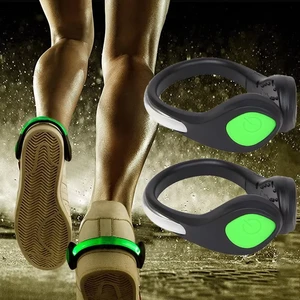 Custom Waterproof Rechargeable Running LED Flashing Shoe Light Night Walking Safety Shoe Parts Luminous Shoe Clip Light