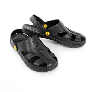 Breathable ESD Safety Slippers SPU Anti Static Industrial Dust Free Lab Cleanroom