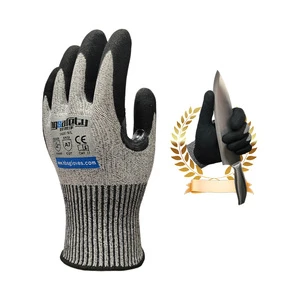 Level ANSI A7 Cut Resistant Work Glove Nitrile Coated Anti Cut Good Grip Safety Gloves Woodworking Fishing Construction Mechanic