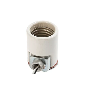 Ceramic Lamp Socket Lighting Accessories Have CUL Certificate Screw E26 Lamp Holder