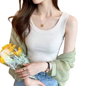 Stylish Backless Vest with Sleeveless Design That Conceals Side Breasts and Large-sizeTank Top for Women