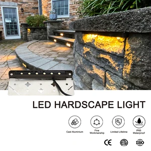 RHL-8501-ABZ Aluminum Bronze Landscape Lighting Outdoor Floor Led 2700k 3000k Light Brick Steps Light Led Garden