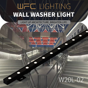 DMX Waterproof IP66 Outdoor LED RGB High Brightness Wall Wash Lamp Linear Facade Lamp for Landscape Architecture Contour