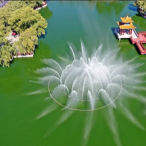 Baishui Modern Outdoor Stainless Steel Digital Musical Water Fountain LED Lighting Large Lake Commercial Pool Dancing Fountain
