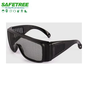 Eye Protection Safety Mesh Goggles ANSI Z87.1 Polycarbonate Safety Wire Glasses