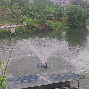 Pond Fountain Aerator LED RGB Multicolor Floating Fountain Aerator Light Floating Pump for Ponds & Lakes Aeration