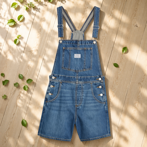 Women's Loose Casual Vintage Denim Overalls 100% Cotton Summer Vacation Ready