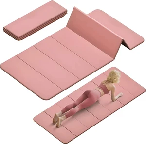 Portable Travel Practice Stability Balance Non Slip Workout Compact Storage Folding Yoga Mat