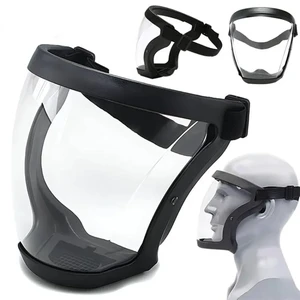 High Quality Reusable Work Protection Mask with Transparent Face Shield Full Protective Dust and Burn Prevention Eye Protection