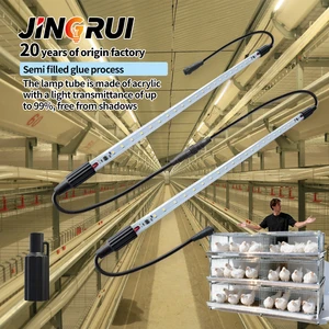 Dimmable 0-10V 48V 220V LED Poultry Lighting T5 T8 Tube 20W Flicker-free for Broiler Farm
