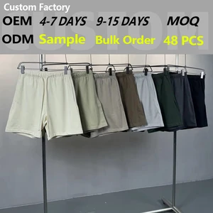 Manufacturers Wholesale OEM Men's 100% Cotton Shorts Summer Shorts Loose Elastic Comfortable Outdoor For Outdoor Sports