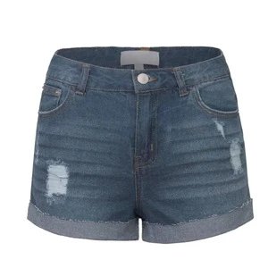 Women's Cotton Denim Shorts Ripped Pockets Casual Jeans Shorts Summer Trendy Streetwear Denim shorts