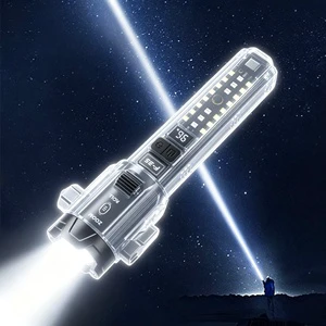 High Power Long Distance Aluminum Alloy LED Flashlight with 1000+ Lumens Waterproof Emergency Torch Handheld Rechargeable