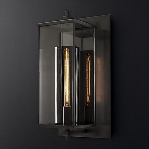 American Hotel Black Luxury Decoration Waterproof Wall Lantern Modern Design Led Sconce Ip65 Outdoor Wall Lamp Garden Light