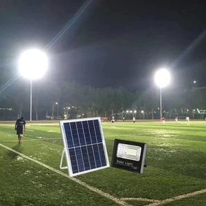 100W 200W 300W 400W ABS IP65 Solar Motion Sensor LED Flood Light Outdoor Waterproof for Sports Stadium