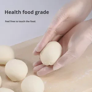 Dingqing Household Cleaning Safety Gloves Food Grade Disposable Vinyl PVC Thickened Waterproof for Baking Kitchen Use