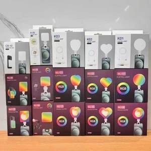 MJ-12 Mobile Phone Live Streaming Computer Video RGB Flash Light Suitable for DSLR Camera Photography LED Fill Light