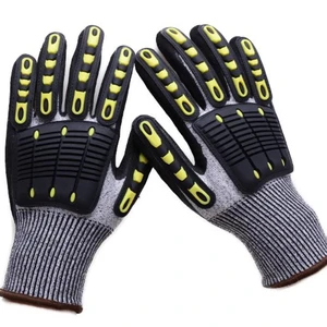 High Quality Cut Resistant Work Safety Gloves TPR Protection with HPPE Nitrile PU Coating Anti-Slip Anti-Impact for Construction