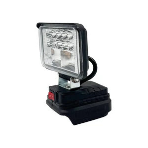 Industrial Grade 18v Lithium Battery Cordless Portable Professional LED Working Light with Adjustable Function
