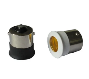 Factory Wholesale BA15s to E12 Led Lamp Holder Socket Adapter Lamp Base Holder BA15S Mini Screw Light Socket Converter for DIY