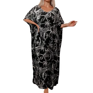 New Trend Popular Long Cotton Beachwear Sun Protection Swimming Costume Beach Cover-up