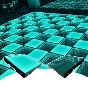 Factory Custom Dazzling 3D Infinity Mirror Magnetic DMX LED DJ LED Dance Floor for Wedding Outdoor Party Wedding Stag