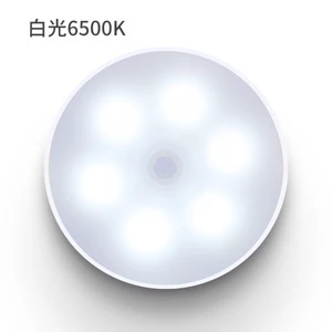 Round Shape Wireless Indoor Smart PIR Motion Sensor Rechargeable Magnet LED Night Light