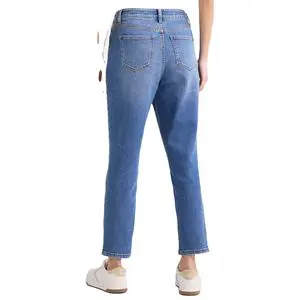 2026 Custom Casual Fashion Women's Denim-Jeans Breathable Pants Cargo Boyfriend-Wide Leg Trousers For Ladies