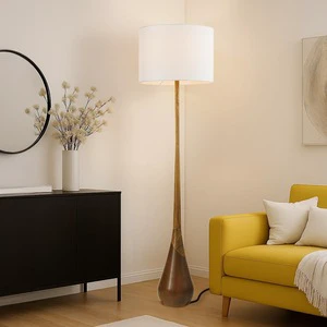 Best-selling Iron Floor Lamp for Living Rooms Studies Bedrooms-Portable Lighting Solution with Energy-Saving Warm Light
