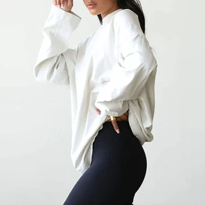Women's Casual Oversized T-Shirt Heavyweight 100% Cotton Breathable Plus Size Button Customizable Comfortable Fit