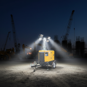 High Mast Portable LED Light Tower Portable Light Tower Battery