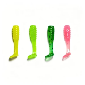 50pcs Micro T Tail Soft Fishing Lure 1.5cm 0 3g Mini Soft Plastic Bait for Trout Crappie Perch Panfish Ice Fishing Ultra Light