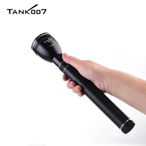TANK007 Promotion A602L Long Range Flashlight Security Powerful Work Torchlight LED Waterproof Rechargeable Flashlight Aluminum