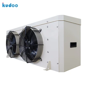 Kudoo 2 Fan Fresh Keeping Freeze 5.3KW 8KW Refrigeration Evaporative Air Cooler Seafood Factory Storage Indoor Unit 380V OEM ODM