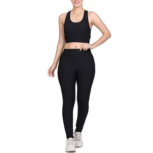 High quality fashionable Custom Sublimation fitness Yoga Set women sports Private Label Yoga Tights Work out Yoga Set for Gym