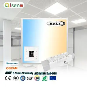A01-DT8 30H Backlit Panel-5 Years Emergency DT1 Driver Tunable 40W Dali DT8 Dimmable 170G Flat PMMA Optical Lens LED Panel Light