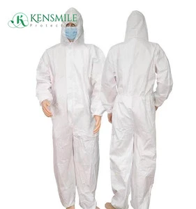 Unisex Disposable Antistatic Waterproof Coveralls & Lab Coats Cleanroom Clothing with Level D Protection