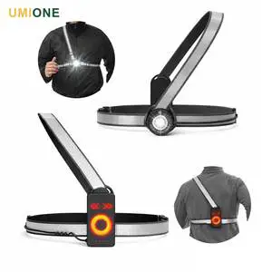 UMIONE Factory Custom IPX6 Waterproof Rechargeable LED Running Safety Light for Night Jogging Cycling Hiking Walking
