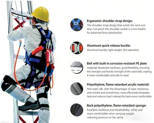 Professional Safety Support Gear for High-Altitude Hazardous Work Patented Ergonomic Support Lightweight Breathable