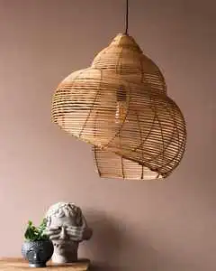 Eco-friendly Pendant Lamp made from Sustainable Bamboo Handmade Bamboo Pendant Lamp With Elegant and Natural Design