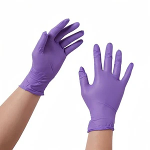 Nitrile Gloves Box of 100Pcs Powder Free Pure Black Bule White Pink Kitchen Tattoo Lab Garden Dental Nitrile Gloves